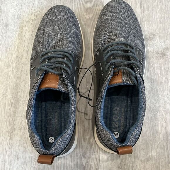 Izod Kyler Grey Business Casual Memory Foam Dress Shoes - Men’s 9.5 - NIB, NWT - Picture 5 of 10